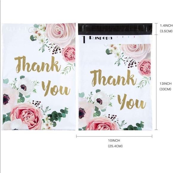 Pack (20pc) Thank you Polly mailers - Picture 5 of 6